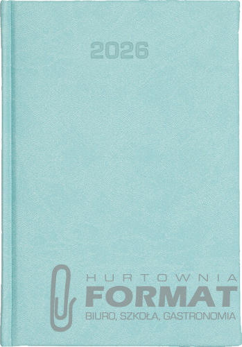 Kalendarz ECO 2026 dzienny A5 Vivella turkusowy 1