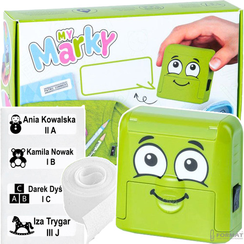PIECZĄTKA ZESTAW COLOP DO ZNAKOWANIA UBRAŃ ODZIEŻY PERSONALIZOWANA 1