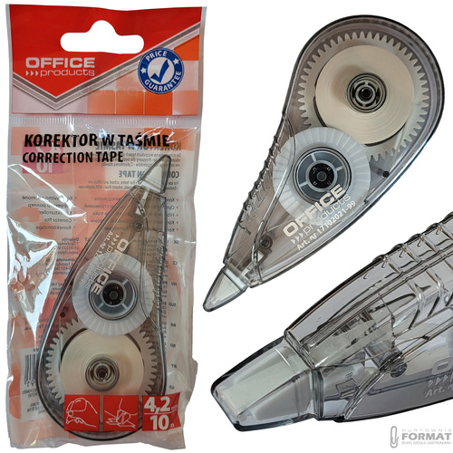 KOREKTOR W TAŚMIE MYSZKA 4,2 mm X 10 m OFFICE PRODUCTS 1