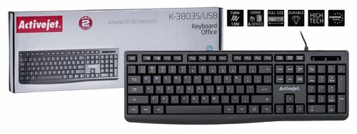 Activejet Klawiatura USB K-3803S 1