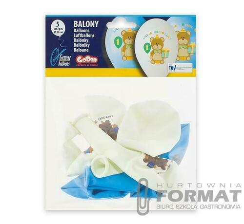 BALONY MOJE 1 URODZINY dla chłopca 5 szt 1