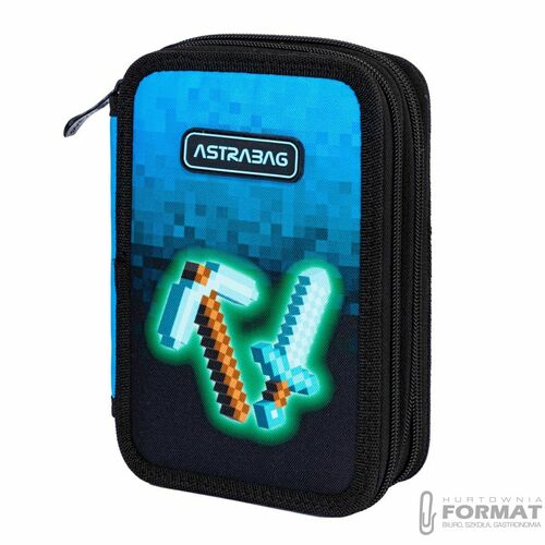 Piórnik Astra Astrabag Jumbo Blue Pixel (503024055) 1
