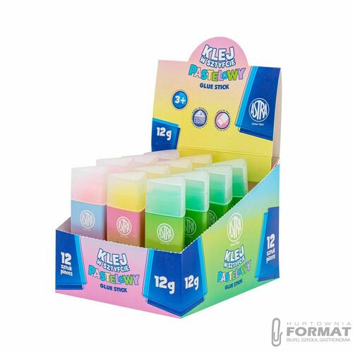 KLEJ W SZTYFCIE 12G PASTEL 1