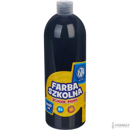 Farba szkolna Astra 1000 ml - czarna 1