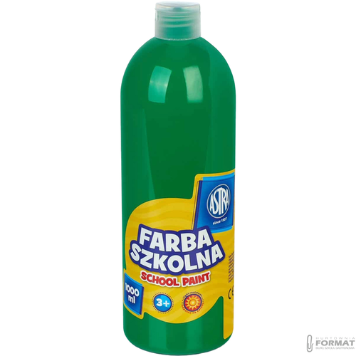 Farby plakatowe Astra szkolne kolor: zielony 1000ml 1 kolor. 1