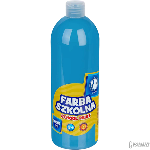 Farba szkolna Astra 1000 ml - niebieska 1