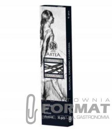 Węgiel naturalny rysunkowy 6-8 mm 6szt Astra 1