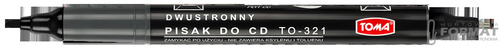 Foliopis permanentny TOMA TO-321 czarny 1