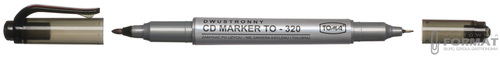 Dwustronny CD Marker TOMA TO-320 czarny 1