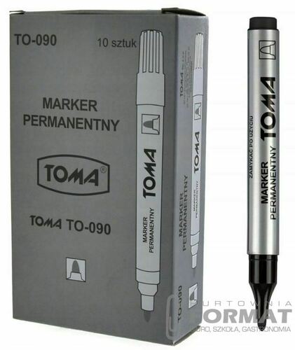 MARKER PERMANENTNY TOMA TO-090 CZARNY 1