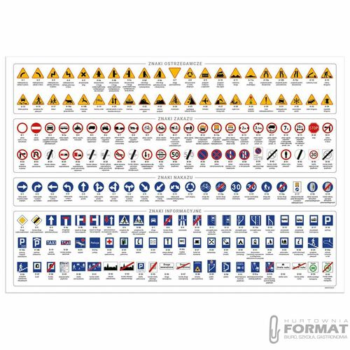Podkład oklejany Znaki Drogowe DERFORM 1
