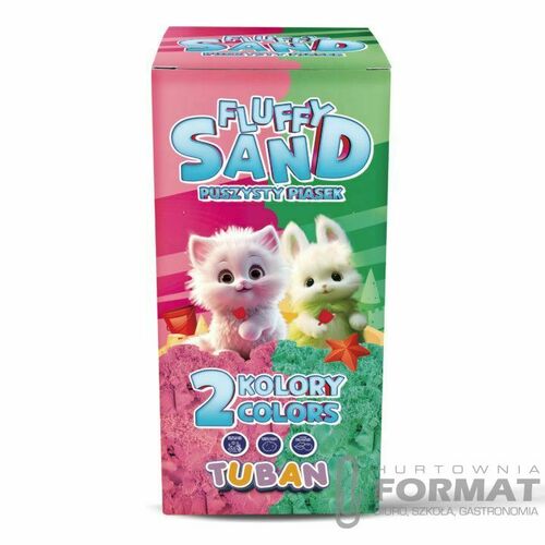 PIASEK_FLUFFY ZESTAW RÓŻOWY & ZIELONY 2x70 g 1