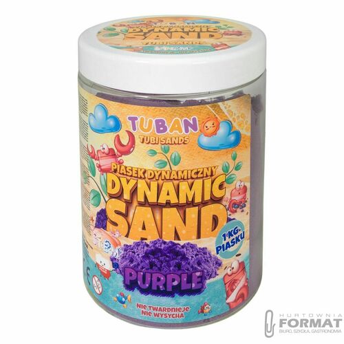 Piasek kinetyczny Tuban dynamiczny fioletowy (TU3556) 1