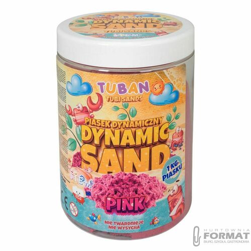 Piasek kinetyczny Tuban dynamiczny różowy (TU3553) 1