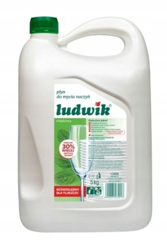 Ludwik Płyn do Mycia Naczyń Mięta 5kg 1
