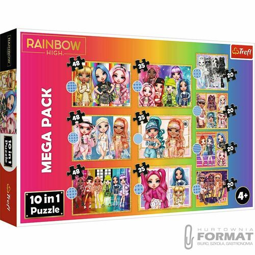 Puzzle 10w1 Kolekcja modnych laleczek - MGA Rainbo 1