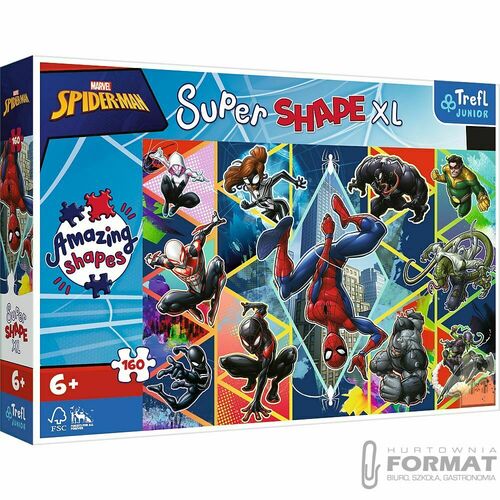 Puzzle Trefl Avengers XL Dołącz do Spidermana 160 el. (50024) 1