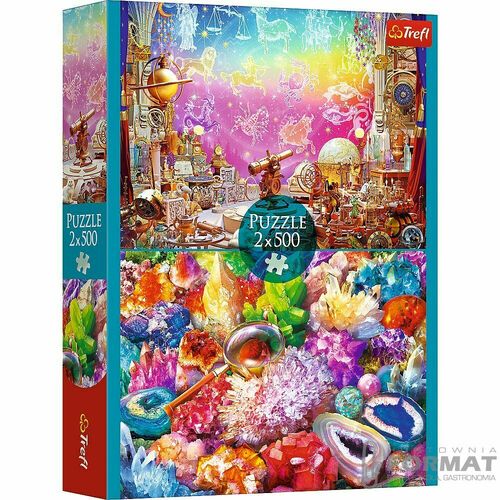 Puzzle Trefl Kosmos i kryształy 2x500 el. (37499) 1