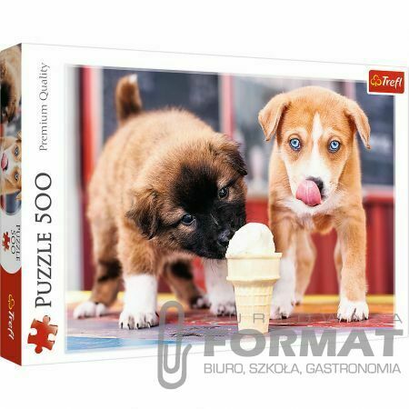 TREFL PUZZLE 500 ELEMENTÓW PORA NA LODY PSIAKI PSY 1