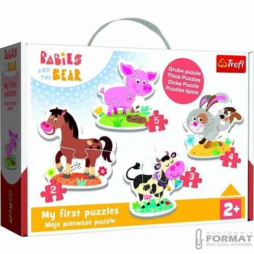 Puzzle Trefl puzzle baby classic Na farmie 18 el. (36127) 1