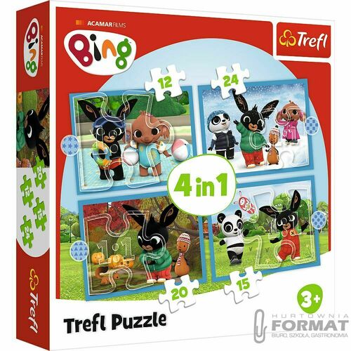 Puzzle Trefl Bing Wesoły Bing (34631) 1