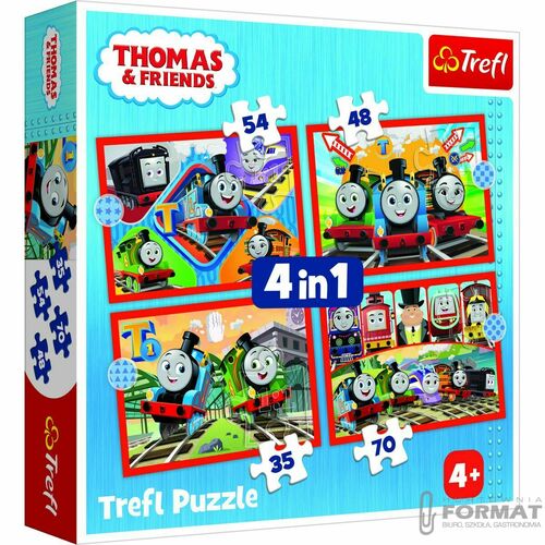 Puzzle 4w1 Odjazdowy Tomek 34619 Trefl 1
