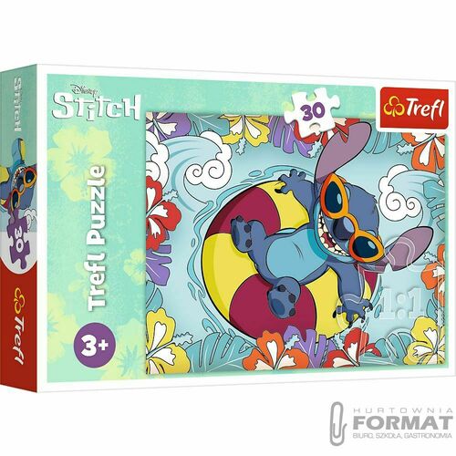 Puzzle 30el Lilo& Stitch na wakacjach TREFL 1