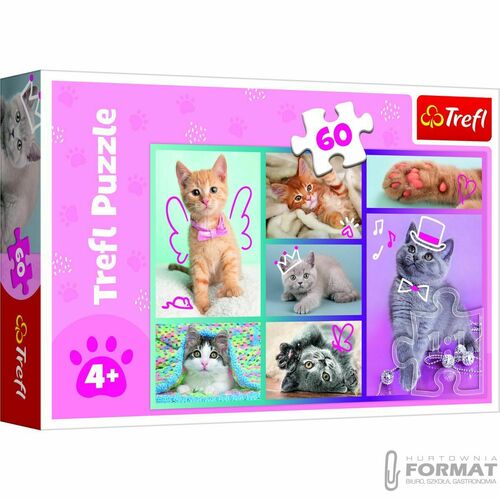 Puzzle 60el Słodkie kociaki Trefl 17373 1