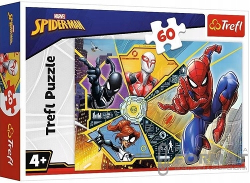 Puzzle 60el W sieci Spiderman 17372 Trefl 1