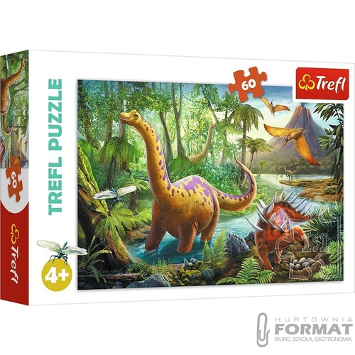 Puzzle 60 Wędrówka dinozaurów TREFL 17319 1