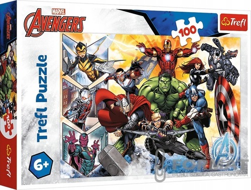 Puzzle 100el Siła Avengersów Marvel 16431 Trefl 1