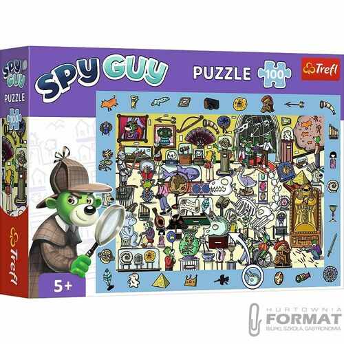 Puzzle Trefl Rodzina Treflików Spy Guy - Muzeum 100 el. (15595) 1