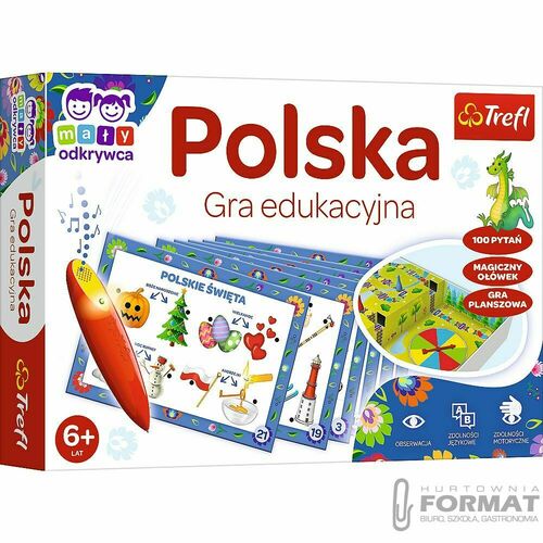 Polska Gra edukacyjna Mały Odkrywca i magiczny Ołó 1