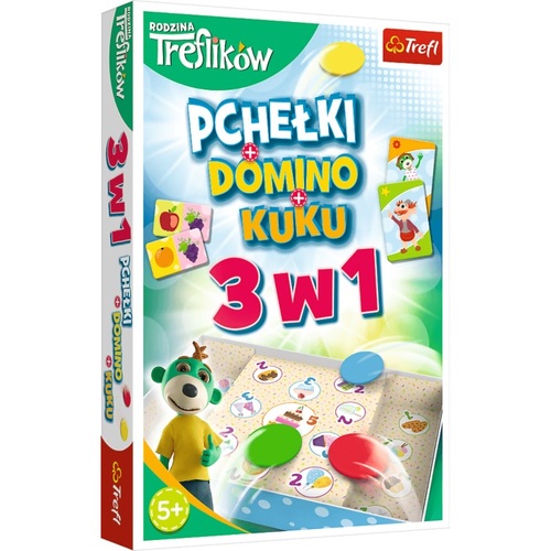 GRA - Trefliki 3w1 Domino Pchełki Kuku 01921 1