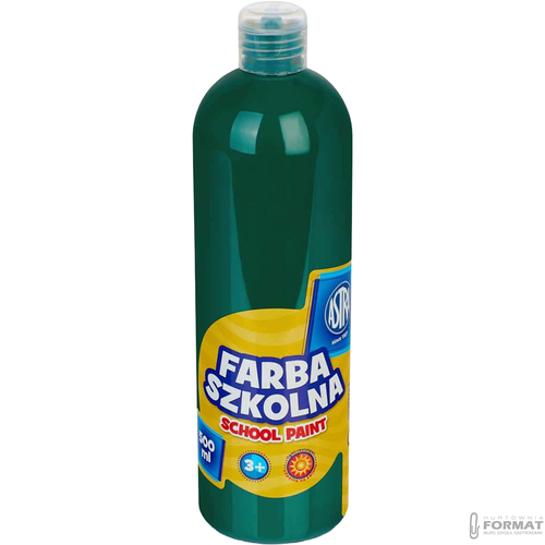 Farba szkolna Astra - ciemnozielona 500 ml 1