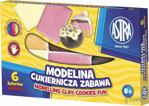Modelina cukiernicza zabawa ASTRA 6 kolorów 1