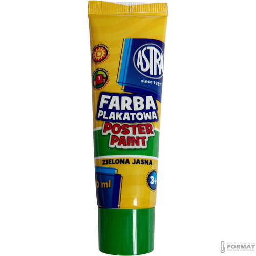 Farba plakatowa Astra, jasnozielona 30 ml 1