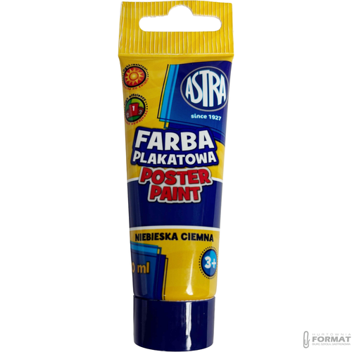 Farba plakatowa Astra, ciemnoniebieska 30 ml 1