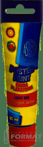 Farba plakatowa Astra, jasnoczerwona 30 ml 1
