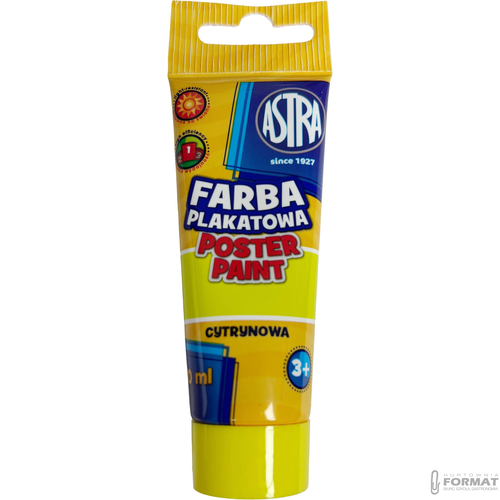 Farba plakatowa Astra, cytrynowa 30 ml 1