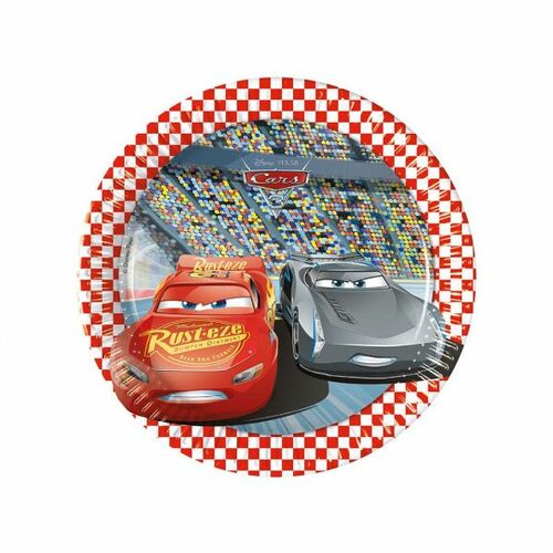 Talerz jednorazowy Godan Cars śr. 200mm 8 szt (93489) 1