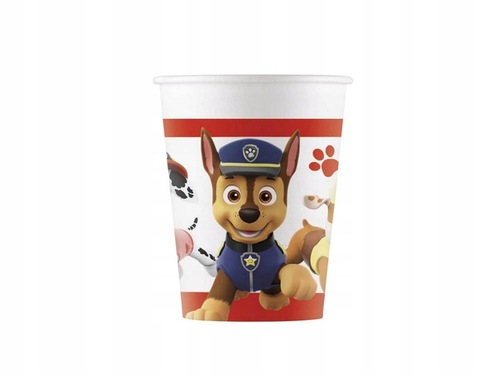 8x Kubki 200ml Kubeczki Psi Patrol Paw Bajka Psy 1