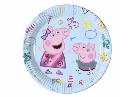 Talerzyki papierowe Procos Peppa Pig 23 cm 8 sztuk 1