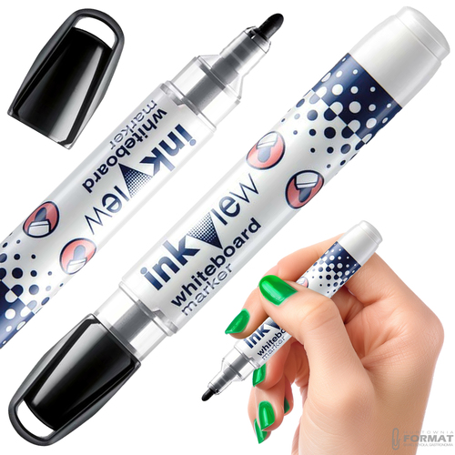 MARKER SUCHOŚCIERALNY DO BIAŁYCH TABLIC WHITEBOARD UNI PWB-202 CZARNY 1