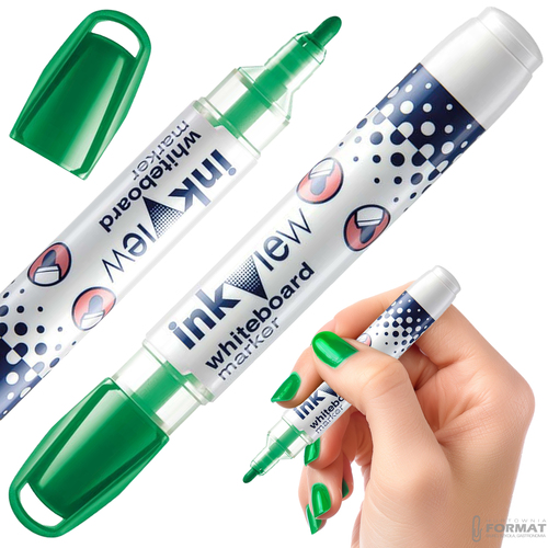 MARKER SUCHOŚCIERALNY DO BIAŁYCH TABLIC WHITEBOARD UNI PWB-202 ZIELONY 1