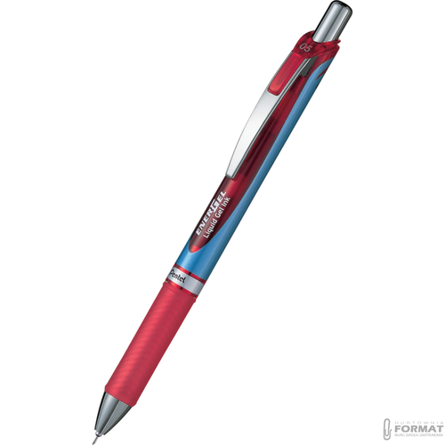 Cienkopis kulkowy 0.5 mm Pentel BLN75-B - czerwony 1