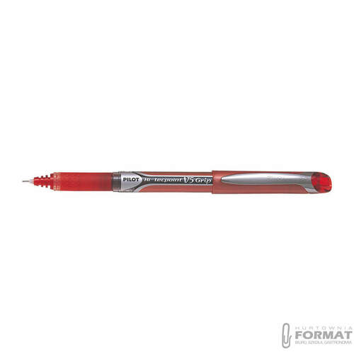 PILOT CIENKOPIS V5 GRIP CZERWONY 1