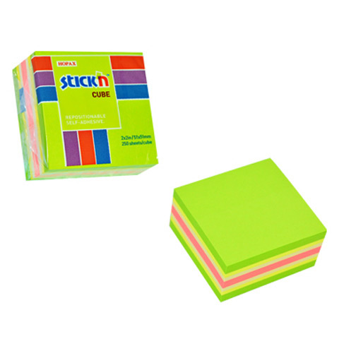NOTES KOSTKA 51/51 Zielony MIX NEON I PASTEL 1