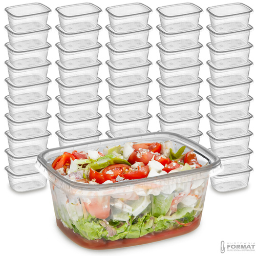 POJEMNIKI PROSTOKĄTNE DO ŻYWNOŚCI 200ml 100szt 1