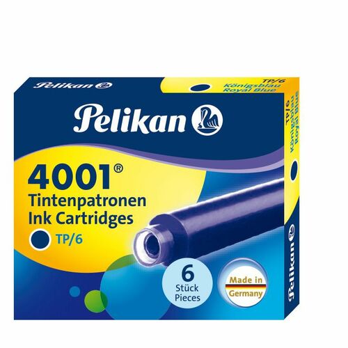 Naboje krótkie Pelikan TP/6 niebieskie 301176 niebieski (100401545) 1